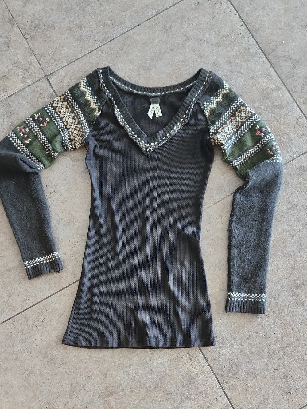 We The Free..Waffle Knit Top